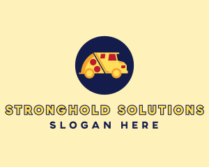 Pizza Delivery Food Truck logo design