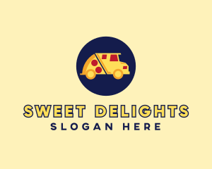 Pizza Delivery Food Truck logo design