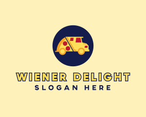 Pizza Delivery Food Truck logo design