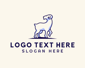 Horn - Goat Ram Farm logo design