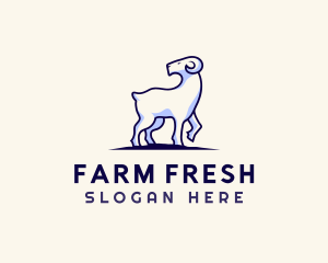 Goat Ram Farm logo design