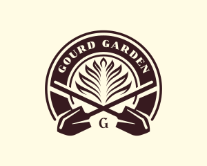 Shovel Garden Planting logo design