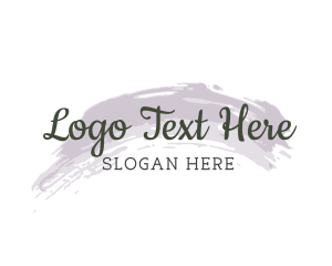 Yoga - Minimalist Watercolor Wordmark logo design