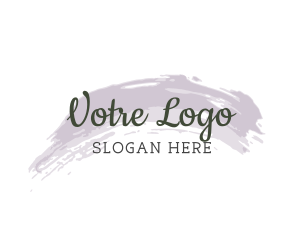 Minimalist Watercolor Wordmark Logo