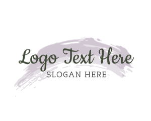 Minimalist Watercolor Wordmark Logo