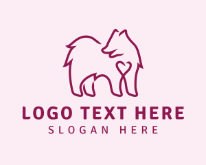 Doggo - Pomeranian Dog Pet logo design