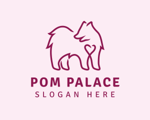 Pomeranian - Pomeranian Dog Pet logo design