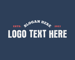 Rustic - Bold Rustic Wordmark logo design