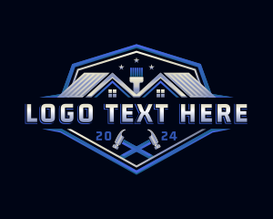 Hammer - Carpentry Roofing Builder logo design