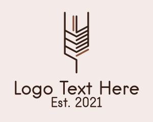 Fields - Organic Wheat Straw logo design
