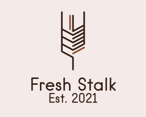 Stalk - Organic Wheat Straw logo design