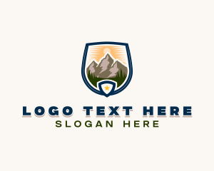 Trek - Mountain Outdoor Peak logo design