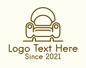 Seat - Shell Accent Armchair logo design