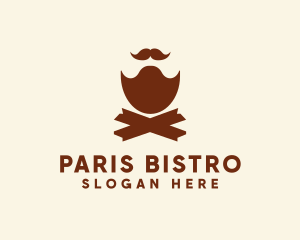 Mustache Beard Barber logo design