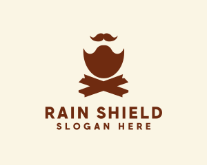 Mustache Beard Barber logo design