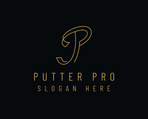 Minimalist Letter P Company logo design