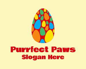 Colorful Easter Eggs  Logo