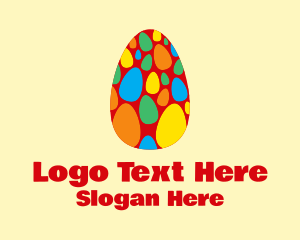 Colorful Easter Eggs  Logo