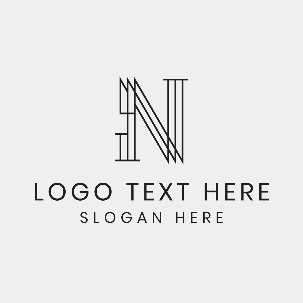 Modern Minimalist Geometric Letter N Logo | BrandCrowd Logo Maker