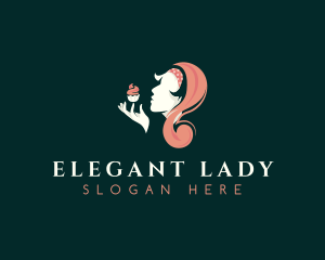 Lady - Sweet Lady Cupcake logo design