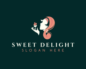 Sweet Lady Cupcake logo design