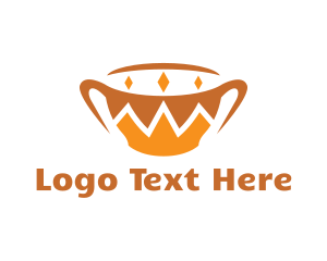 Restaurant - Gold Royal Mug logo design