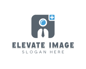 Necktie Camera Photo logo design