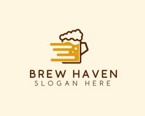 Brew - Fast Beer Brew logo design