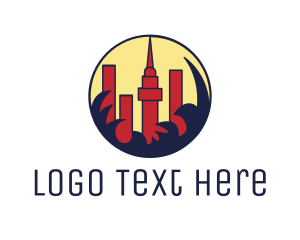 Skyline - Abstract City Buildings Skyline logo design
