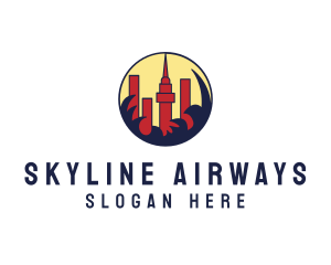 City Buildings Skyline logo design