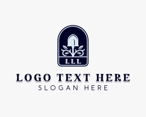 Leaf - Lawn Shovel Landscaping logo design