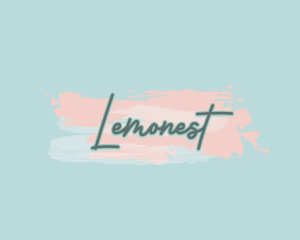 Brush Stroke Script Logo