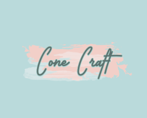 Brush Stroke Script logo design