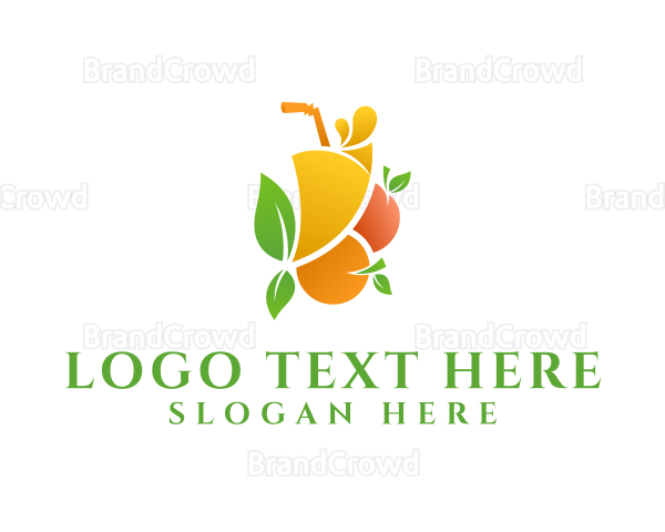 Refreshment Fruit Juice Logo