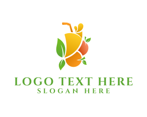 Organic - Refreshment Fruit Juice logo design