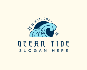 Tide - Tidal Wave Surfing logo design