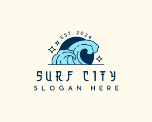 Tidal Wave Surfing logo design