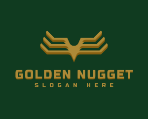 Luxury Golden Wings logo design