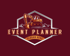 Heavy Equipment - Excavator Construction Quarry logo design