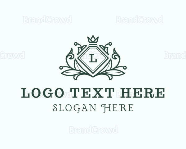 Elegant Crown Heraldry Logo