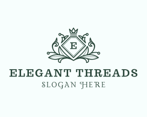 Elegant Crown Heraldry logo design