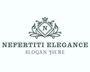 Elegant Crown Heraldry logo design