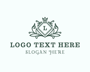 Tiara - Elegant Crown Heraldry logo design