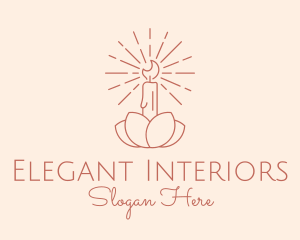 Petal Candle Spa  logo design