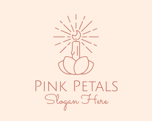 Petal Candle Spa  logo design