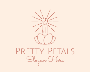 Petal Candle Spa  logo design