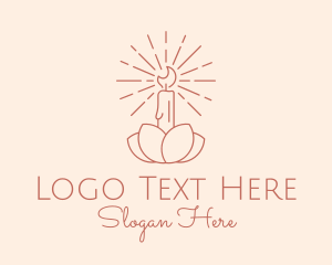 Religious - Petal Candle Spa logo design