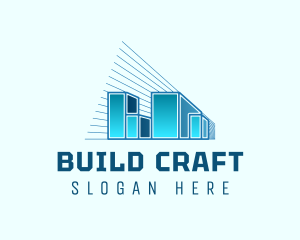 Building Blueprint Perspective logo design