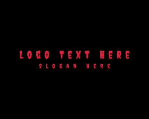 Bloody - Horror Scary Business logo design