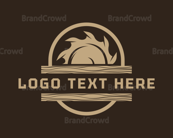 Sawmill Woodwork Tool Logo